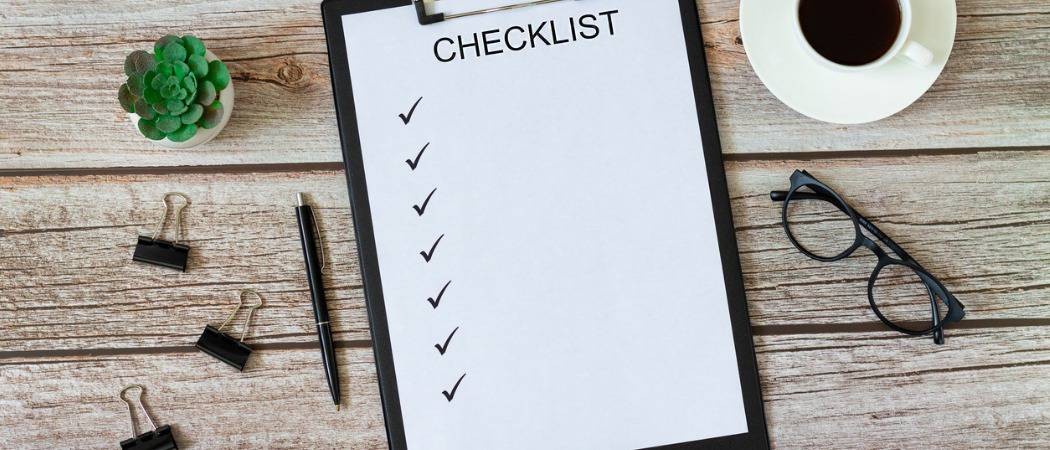 Divorce Checklist